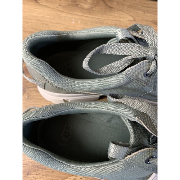UGG Ashton Hybrid Platform Y2K Sneaker Shoe Combat Lug Chunky Moss Green SZ 8.5 - Picture 4 of 10